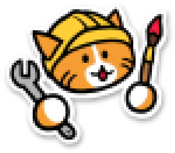 Pixelated Neocities Cat linking to Navina's main Neocities page